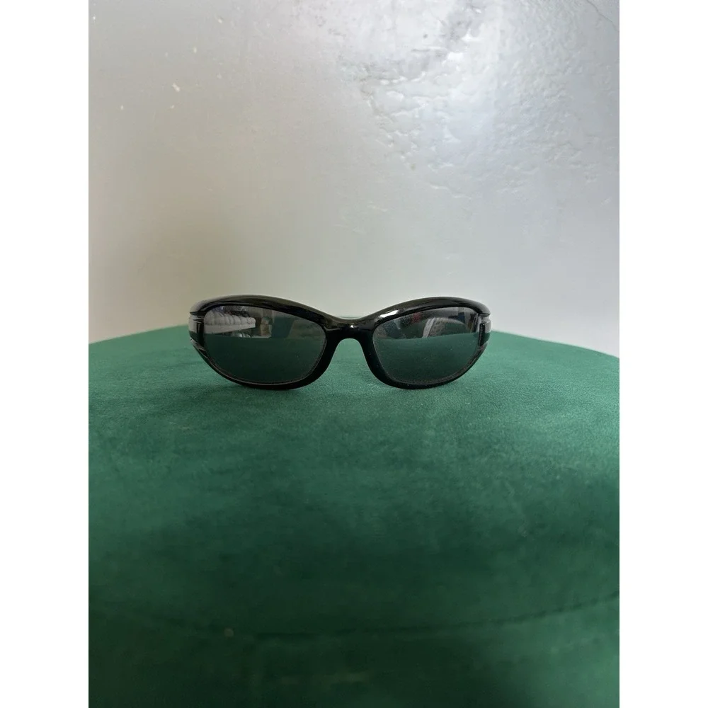 Harley Davidson GM10183 Matte Black Wrap Plastic Sunglasses Metal Logo On Frame